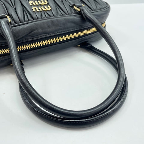 Miu Miu Materasse Handbag leather black WS32412
