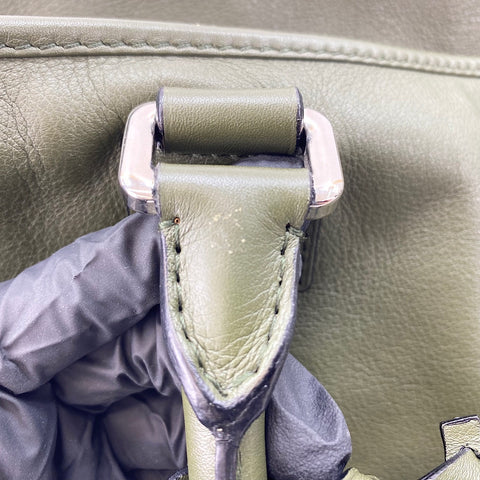 LOEWE Amazona 44 Anagram Handbag leather green WS32415