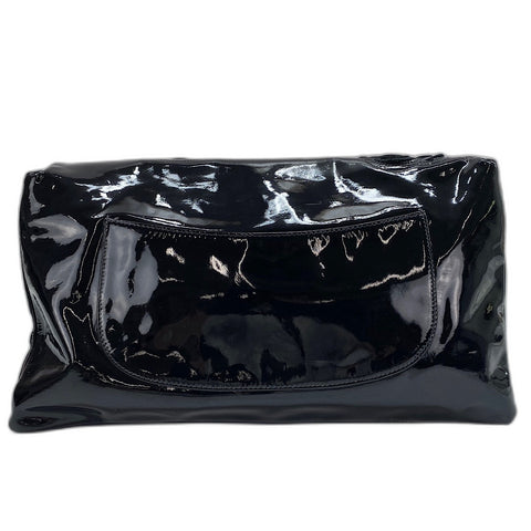 CHANEL Camelia Shoulder Bag enamel black WS32417
