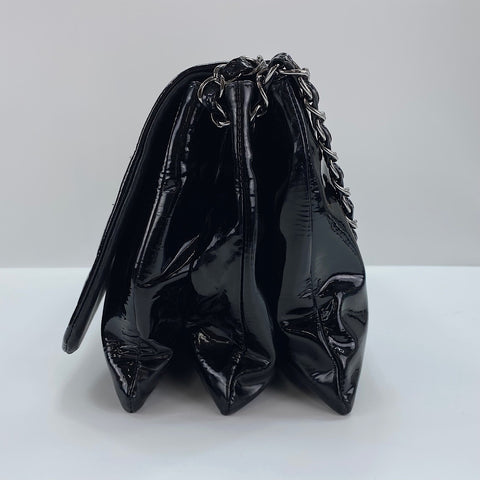 CHANEL Camelia Shoulder Bag enamel black WS32417