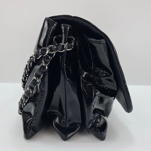 CHANEL Camelia Shoulder Bag enamel black WS32417
