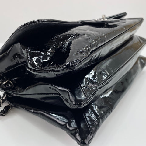 CHANEL Camelia Shoulder Bag enamel black WS32417