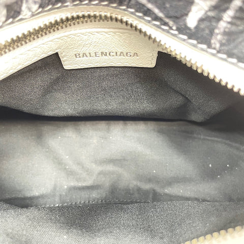 BALENCIAGA Neo Kagol XS 2WAY Handbag leather white WS32420