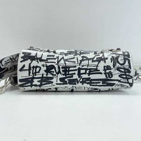 BALENCIAGA Neo Kagol XS 2WAY Handbag leather white WS32420
