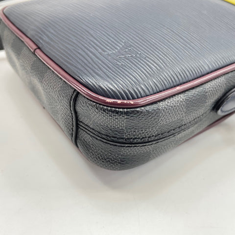 LOUIS VUITTON Danube Slim Shoulder Bag Navy WS32422