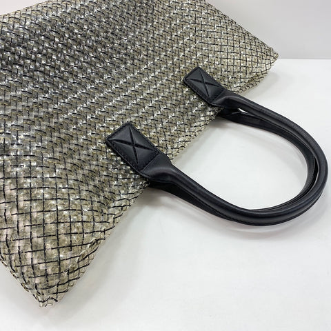 BOTTEGAVENETA INTRECCIATO Cavaclear Tote Bag PVC black WS32424