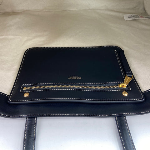 BURBERRY Monogram canvas Tote Bag PVC black WS32431