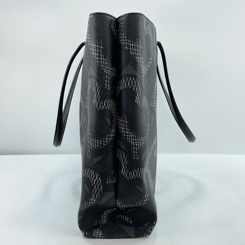 BURBERRY Monogram canvas Tote Bag PVC black WS32431