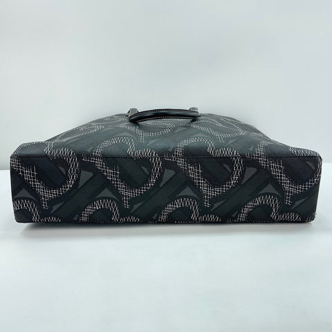 BURBERRY Monogram canvas Tote Bag PVC black WS32431