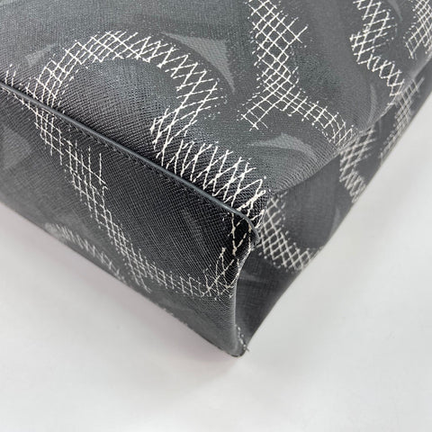 BURBERRY Monogram canvas Tote Bag PVC black WS32431