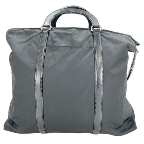 PRADA 2-way, triangle logo Boston bag black WS32433