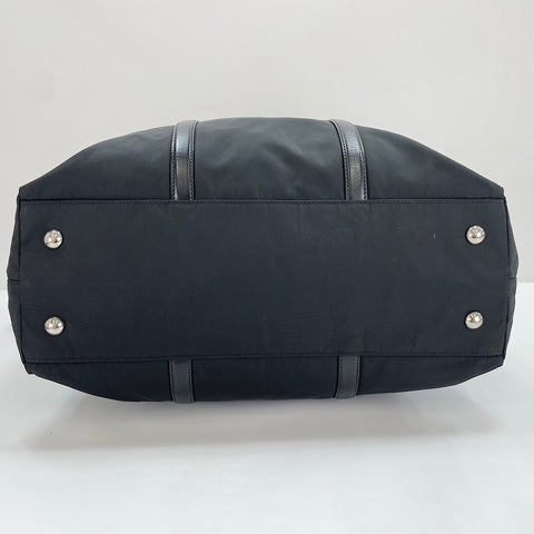 PRADA 2-way, triangle logo Boston bag black WS32433
