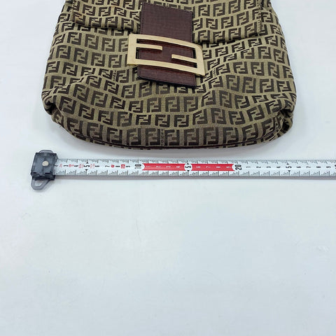FENDI Shoulder Bag canvas beige WS32434