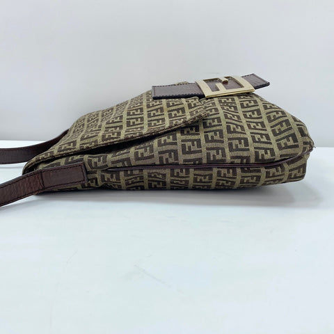 FENDI Shoulder Bag canvas beige WS32434