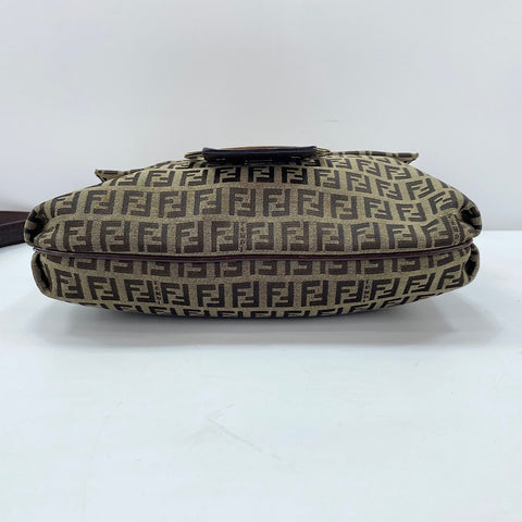 FENDI Shoulder Bag canvas beige WS32434