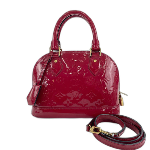 LOUIS VUITTON Alma BB Handbag Red WS32437