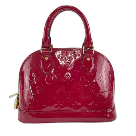 LOUIS VUITTON Alma BB Handbag Red WS32437
