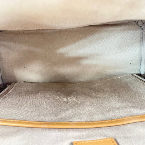 MCM Vitos Monogram Coated Canvas with Swarovski Crystals Backpack  Daypack leather beige WS32438