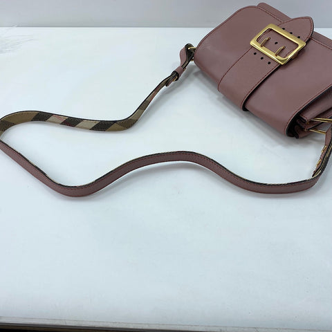 BURBERRY Small buckle crossbody bag Shoulder Bag leather pink WS32440