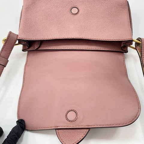 BURBERRY Small buckle crossbody bag Shoulder Bag leather pink WS32440