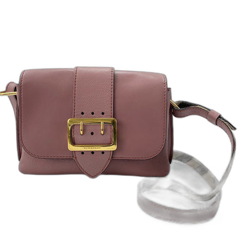 BURBERRY Small buckle crossbody bag Shoulder Bag leather pink WS32440