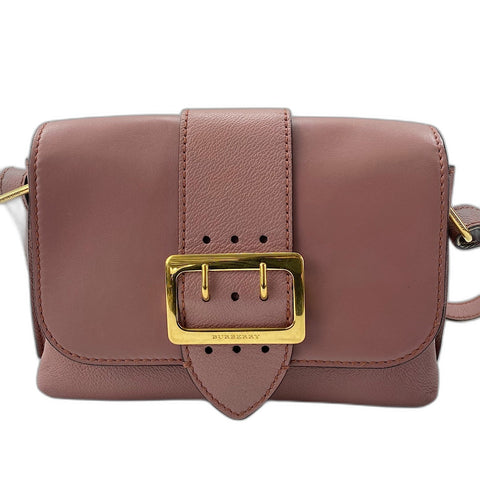 BURBERRY Small buckle crossbody bag Shoulder Bag leather pink WS32440