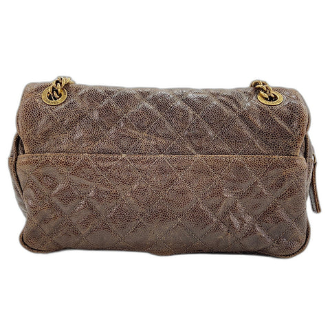 CHANEL Matrasse 25 Shoulder Bag Brown WS32446
