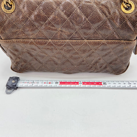CHANEL Matrasse 25 Shoulder Bag Brown WS32446