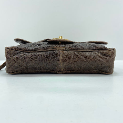 CHANEL Matrasse 25 Shoulder Bag Brown WS32446