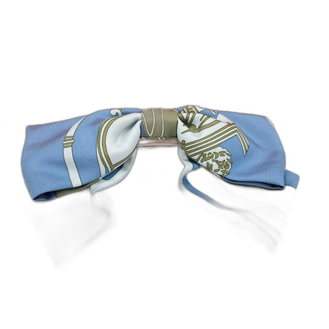 HERMES Grenelle Exlibris Valletta silk blue WS32448
