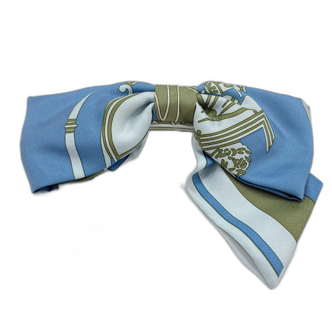HERMES Grenelle Exlibris Valletta silk blue WS32448
