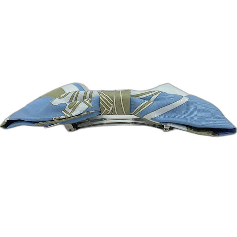 HERMES Grenelle Exlibris Valletta silk blue WS32448
