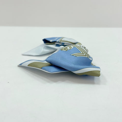 HERMES Grenelle Exlibris Valletta silk blue WS32448