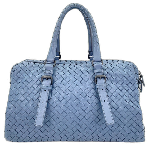BOTTEGAVENETA INTRECCIATO Handbag leather blue WS32449