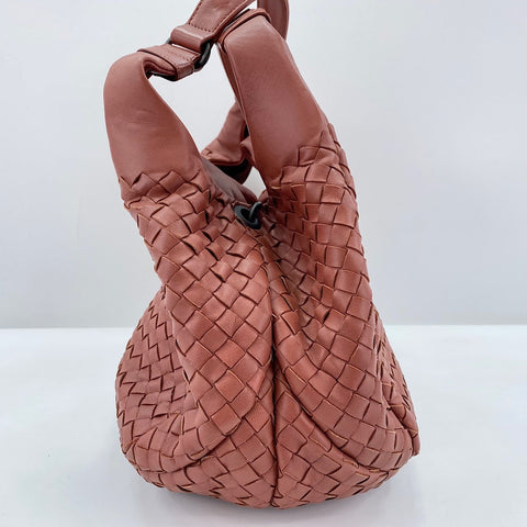 BOTTEGAVENETA Campana INTRECCIATO Handbag leather pink WS32452