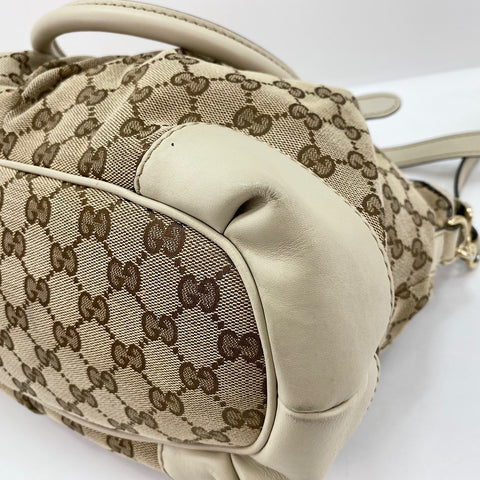 GUCCI 2WAY Handbag beige WS32456
