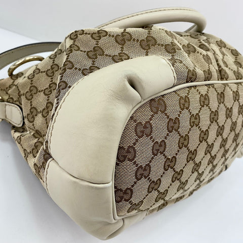 GUCCI 2WAY Handbag beige WS32456