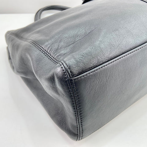 CHANEL Handbag leather black WS32459