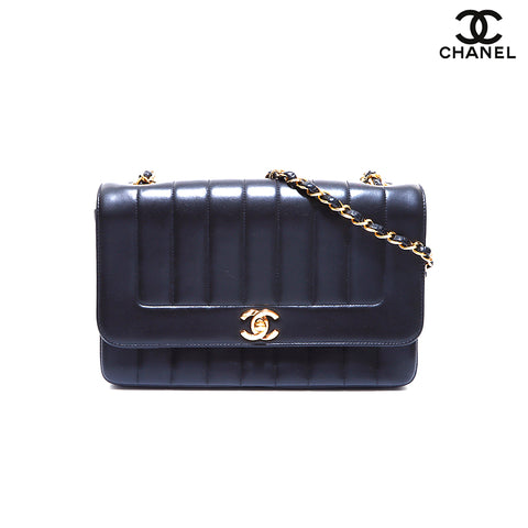 Chanel Coco Mark Matelasse -Kette Nr. 2 Umhängetasche Schwarz WS3245