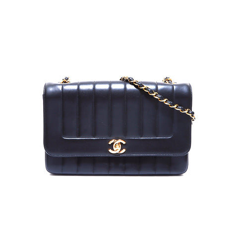 Chanel Coco Mark Matelasse N ° 2 Sac d'épaule Black WS3245