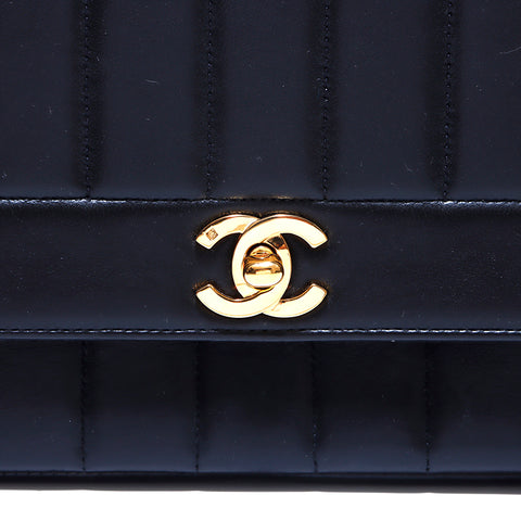 Chanel Coco Mark Matelasse -Kette Nr. 2 Umhängetasche Schwarz WS3245