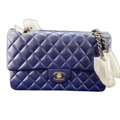 CHANEL Matelasse 25 Shoulder Bag Navy WS32461