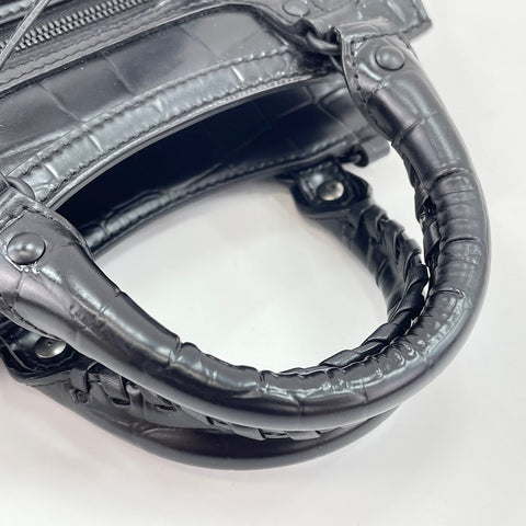 BALENCIAGA Neo Classic City Mini 2WAY Handbag leather black WS32463