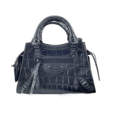 BALENCIAGA Neo Classic City Mini 2WAY Handbag leather black WS32463