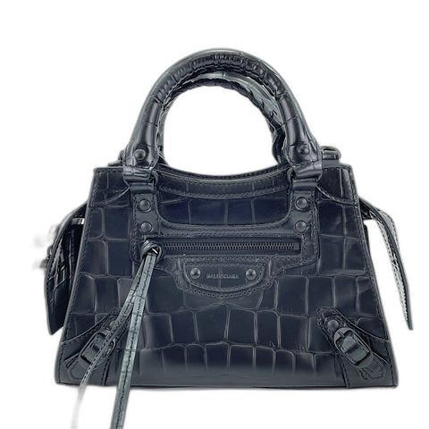 BALENCIAGA Neo Classic City Mini 2WAY Handbag leather black WS32463