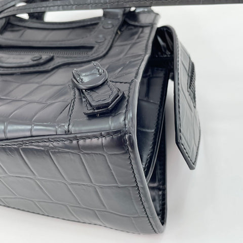 BALENCIAGA Neo Classic City Mini 2WAY Handbag leather black WS32463