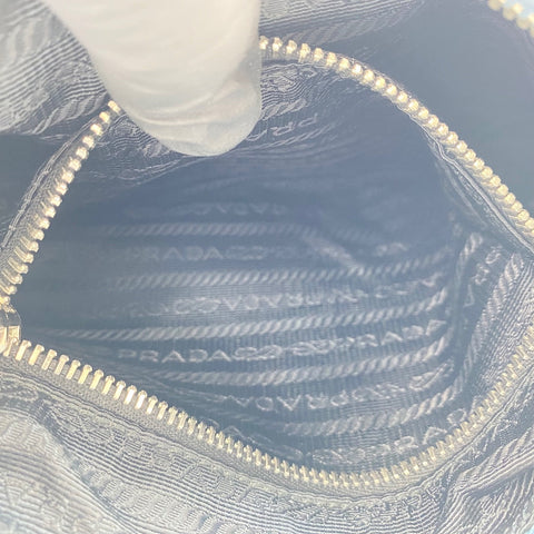 PRADA Vitello Bobo Bag Shoulder Bag leather blue WS32464