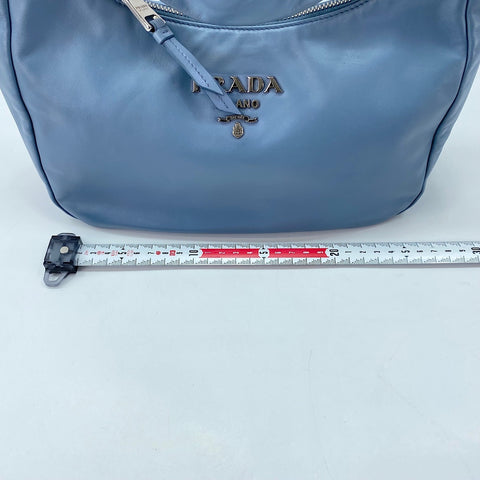 PRADA Vitello Bobo Bag Shoulder Bag leather blue WS32464