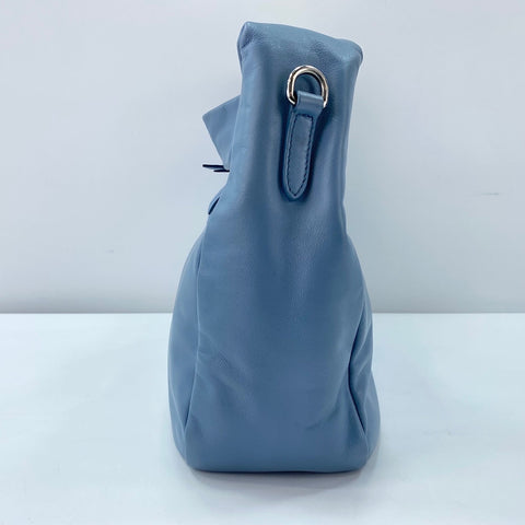PRADA Vitello Bobo Bag Shoulder Bag leather blue WS32464