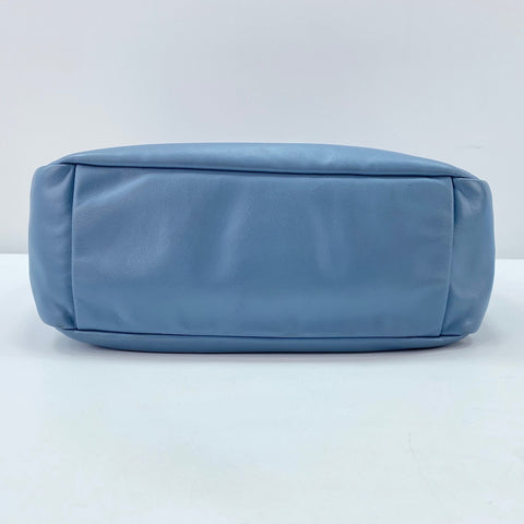 PRADA Vitello Bobo Bag Shoulder Bag leather blue WS32464